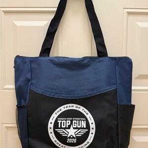 Black and Blue Tote Bag
